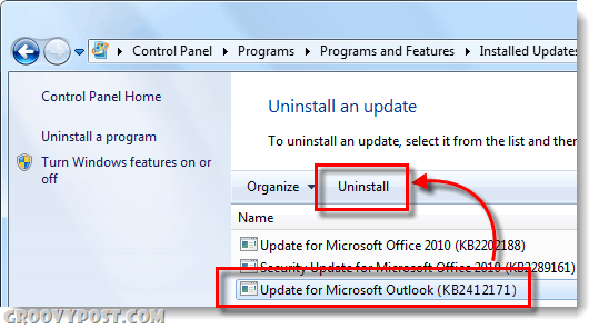 Aw Snap, la dernière mise à jour d'Outlook 2007 est à l'origine de problèmes - Rappel en masse