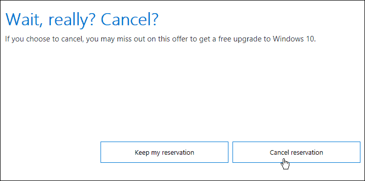 Comment annuler votre réservation de mise à niveau vers Windows 10