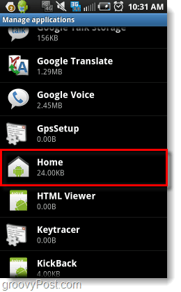 Gérer les paramètres de l'interface utilisateur à domicile Android