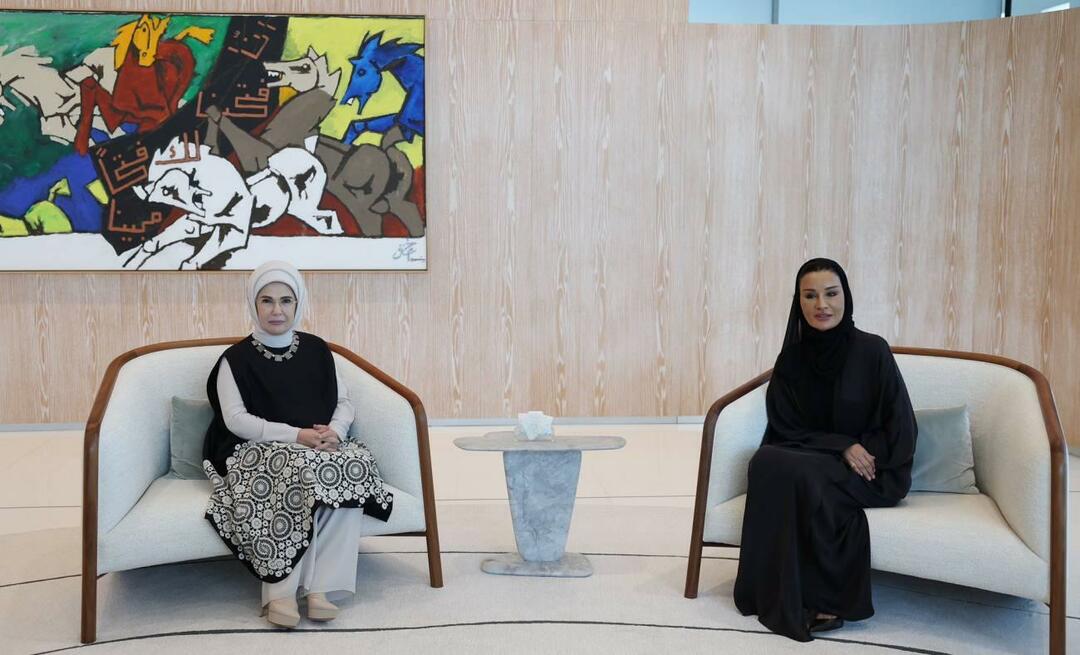 La Première Dame Erdoğan a rencontré la présidente de la Fondation du Qatar, Cheikha Moza bint Nasser !