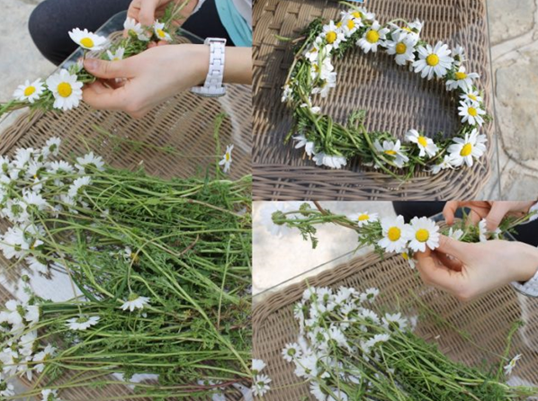 Comment faire une couronne à partir d'une fleur sauvage?