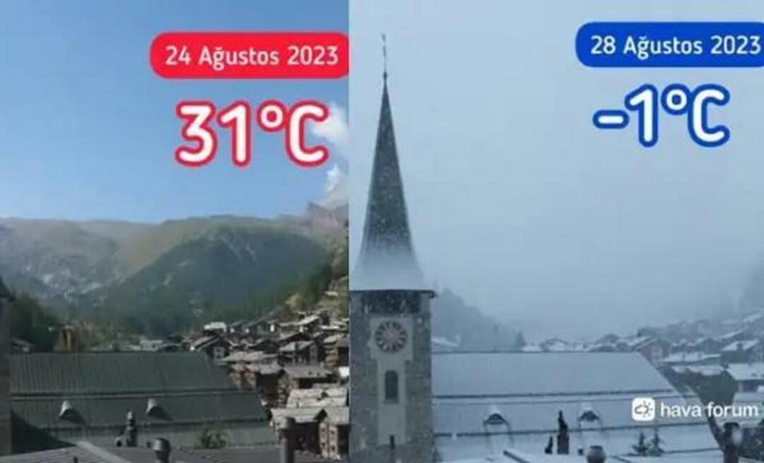 Événement incroyable en Suisse! L'hiver est passé avant la fin de l'été