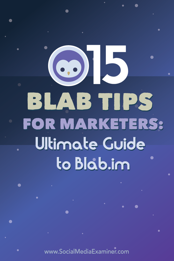15 conseils Blab pour les spécialistes du marketing: Guide ultime de Blab.im: examinateur de médias sociaux