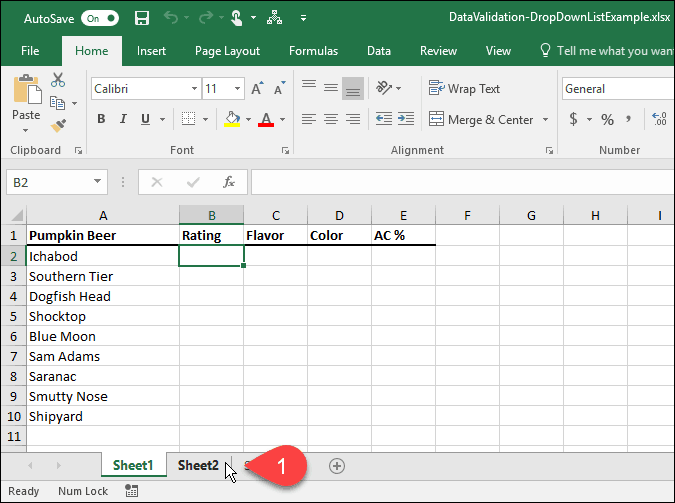 Comment créer des listes déroulantes à l'aide de la validation des données dans Microsoft Excel