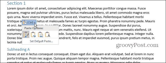 Comment faire pour supprimer la boîte de pâte gênante de Microsoft Word