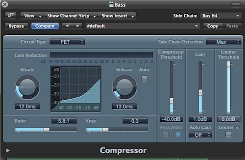 Série Home Studio, partie 8: Compression Sidechain dans la logique