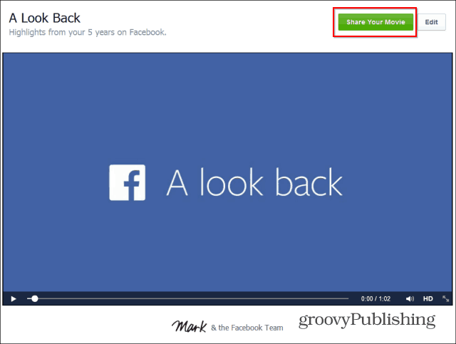 Comment éditer votre vidéo Facebook "A Look Back"