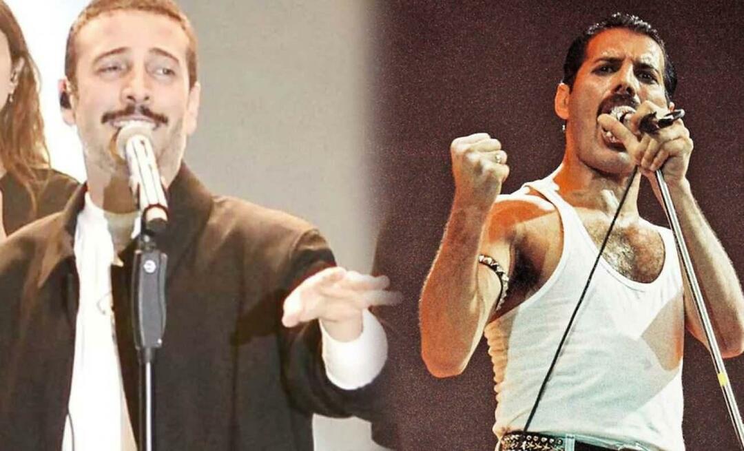 Changement d'image d'Oğuzhan Koç! Elle s'est mariée dans le style Freddie Mercury