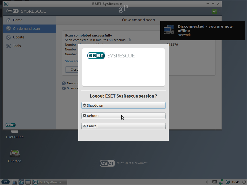 Eset sysrescue live