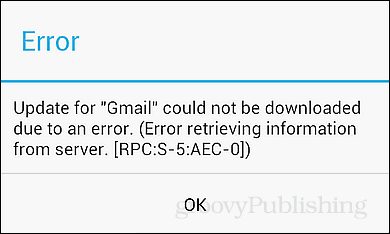 2 façons de résoudre le RPC: S-5: Erreur Android AEC-0