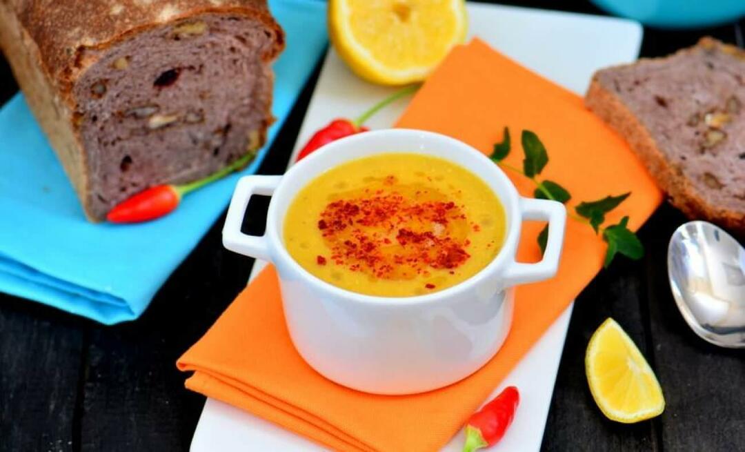 Comment faire une soupe de lentilles au curcuma? Quels sont les ingrédients de la soupe de lentilles au curcuma ?