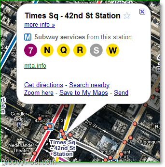 Google Maps vous indiquera même quels services sont disponibles à chaque station
