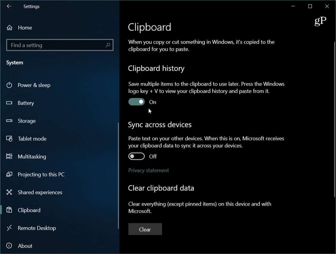 Comment utiliser le nouveau presse-papiers Cloud sur Windows 10 1809