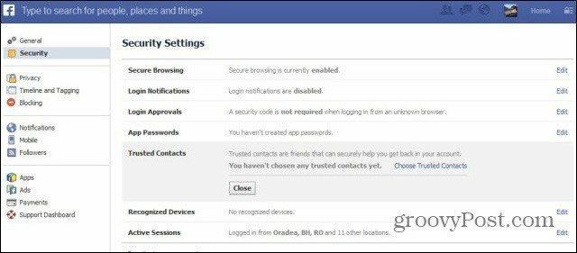 Comment utiliser des contacts de confiance sur Facebook