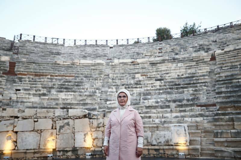 La Première Dame Erdoğan a visité Patara!