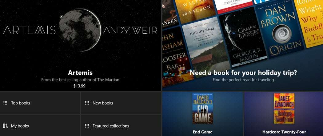 Comment utiliser le nouveau eBook Store dans Windows 10