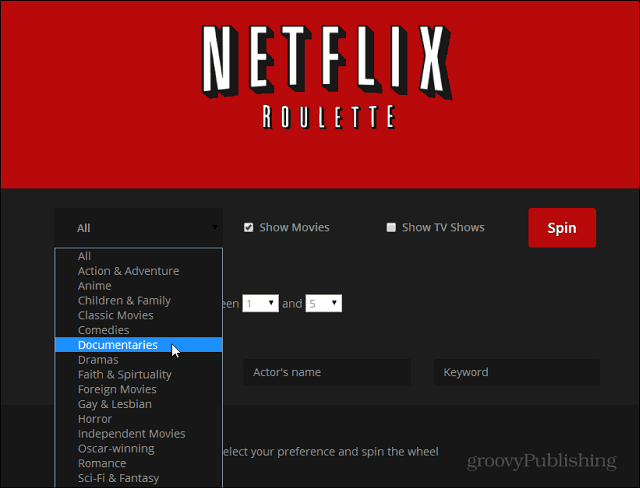 Vous ne savez pas quoi regarder ce week-end? Essayez la roulette Netflix