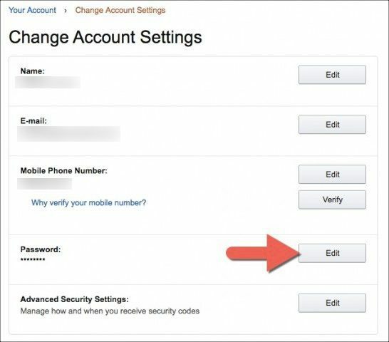 Account settings. Как поменять пароль в Амазон. Settings account html.