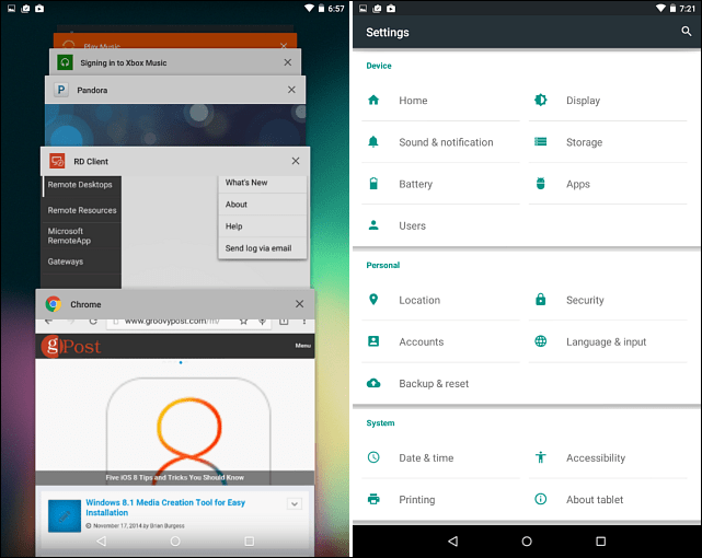 Installez Android 5.0 «Lollipop» pour Nexus 7 (2012)