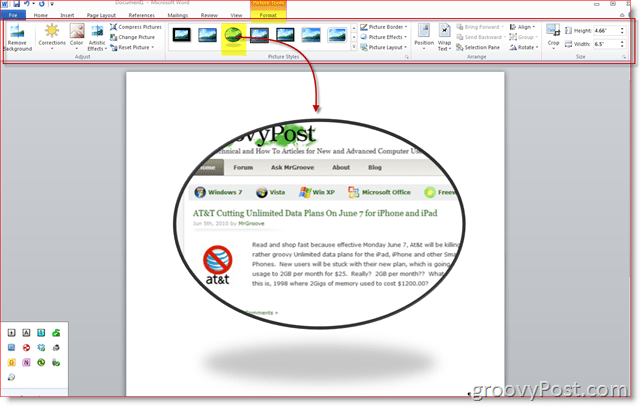 Comment faire des captures d'écran avec Office 2010