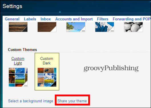 Comment partager votre thème personnalisé Gmail