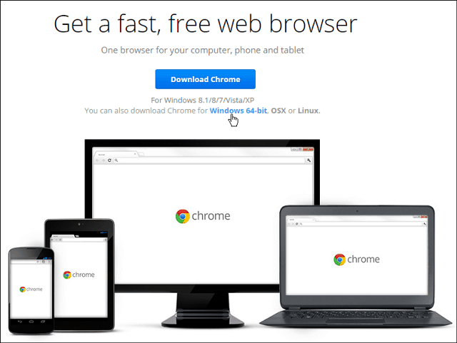 Google Chrome 64 bits désormais disponible pour Windows 7 et supérieur