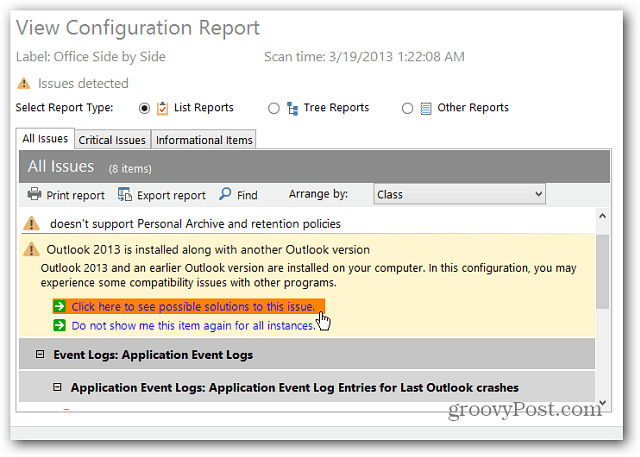 Résoudre les problèmes de Microsoft Office avec l'outil de configuration d'Office Analyzer