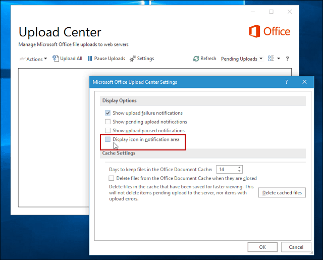 Masquer le Centre de téléchargement Office de la barre des tâches dans Windows (mis à jour)