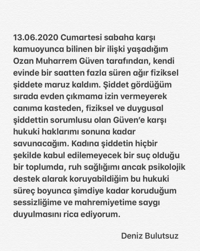 L'acteur Ozan Güven a violé Deniz Bulutsuz!