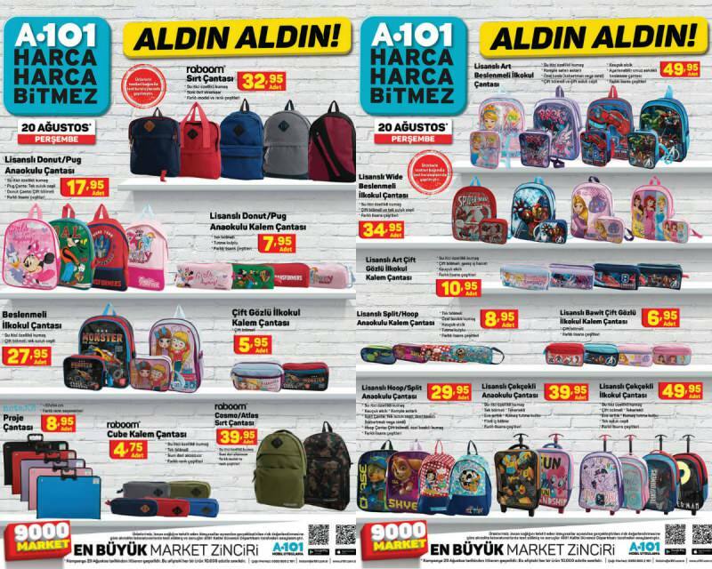 L'adresse la moins chère pour les produits scolaires! A101 Le catalogue star de la semaine est sorti le 20 août!